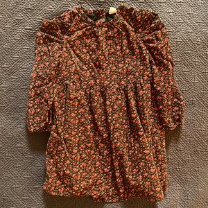 EUC Gap Kids Corduroy Puff Sleeve Dress - 5T